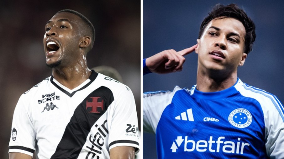 Rayan e Kaio Jorge são promessa de gol na partida entre Vasco e Cruzeiro
