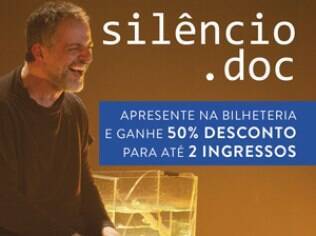 Banner da promoção do desconto para 'Silêncio.doc'