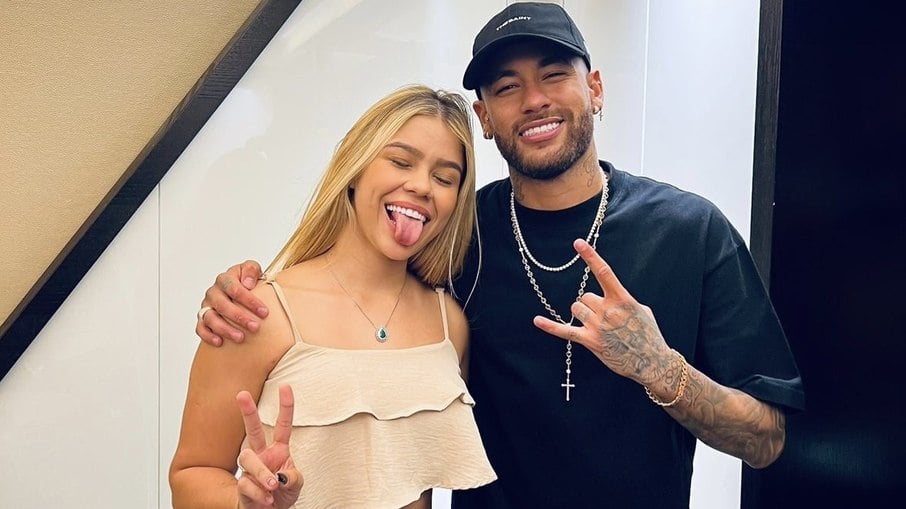 Jade Azevedo e Neymar Jr.   