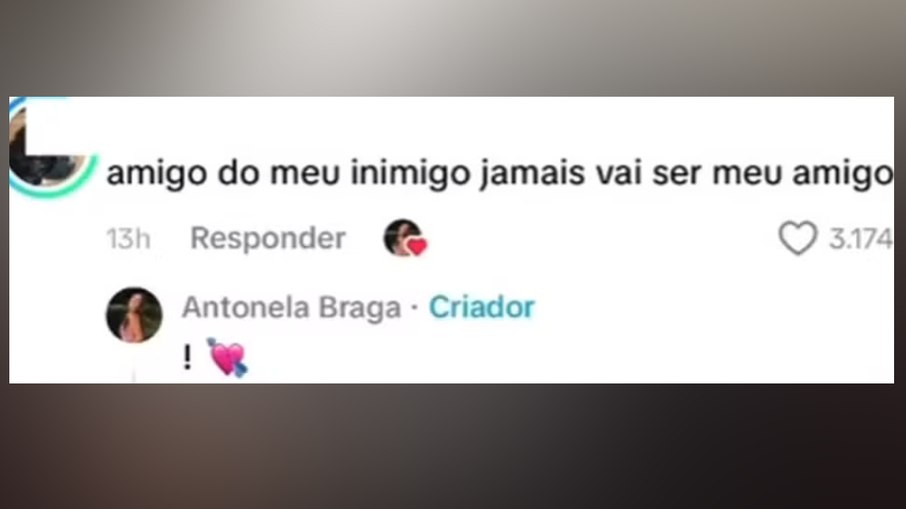 Antonela Braga curte comentário interpretado como indireta para Rafa Justus.