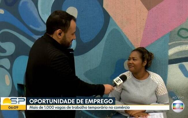 Rômulo D’Avila entrevistando Jéssica
