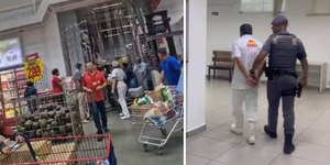 Açougueiro esfaqueia 3 colegas no mercado Assaí no interior de SP