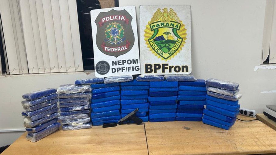 Ao todo foram apreendidos 41 quilos de maconha Ao todo foram apreendidos 41 quilos de maconha