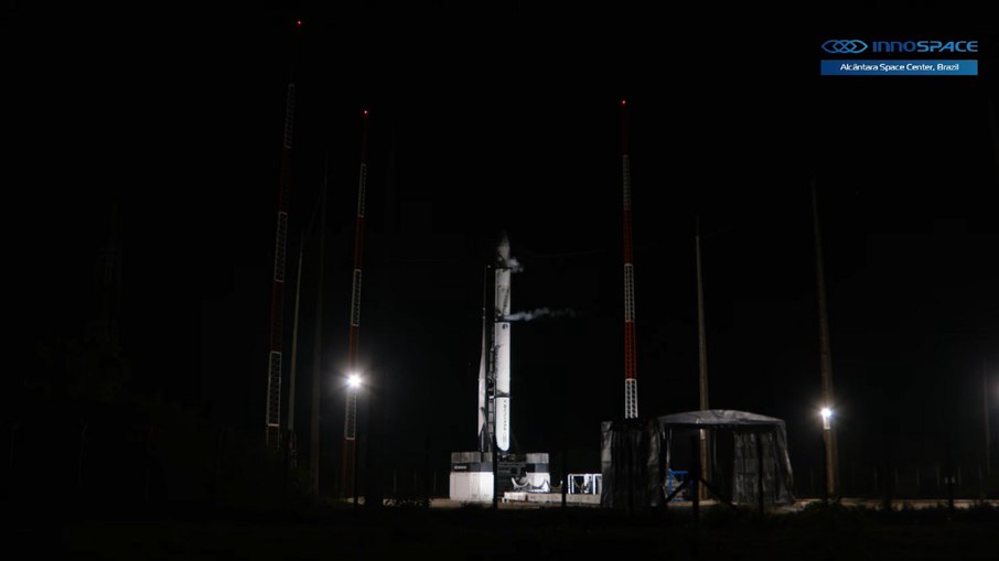 Foguete HANBIT-Nano, no Centro de Lançamento de Alcântara (CLA), no Maranhão