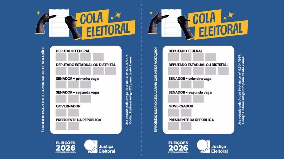 Modelo oficial de cola eleitoral