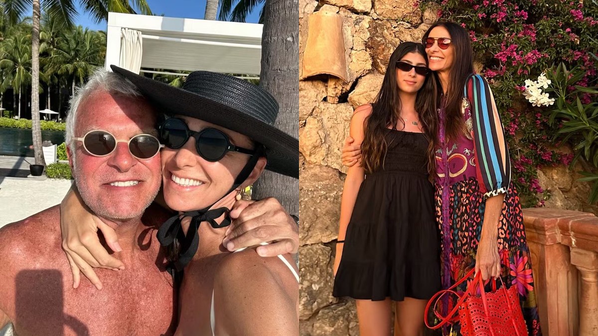 Mônica Martelli com Fernando; atriz com a filha Mônica Martelli com Fernando; atriz com a filha