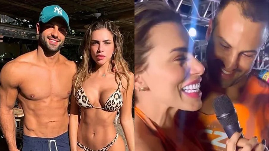 Erika Schneider e Victor Peres reatam namoro