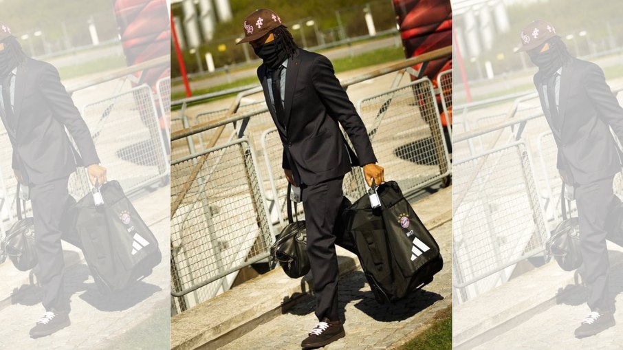 Michael Olise montou look exótico para viajar à Madrid Michael Olise montou look exótico para viajar à Madrid