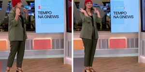 Globo vira “Chacrinha News”: gorro no ar pra esquentar audiência