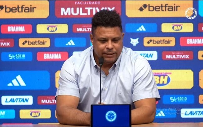 Gestão de Ronaldo no Cruzeiro tirou equipe da Série B em 2022 - Foto: Reprodução / Youtube Cruzeiro EC