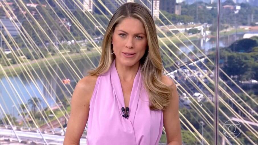 Jacqueline Brazil na previsão do tempo do Bom Dia Brasil