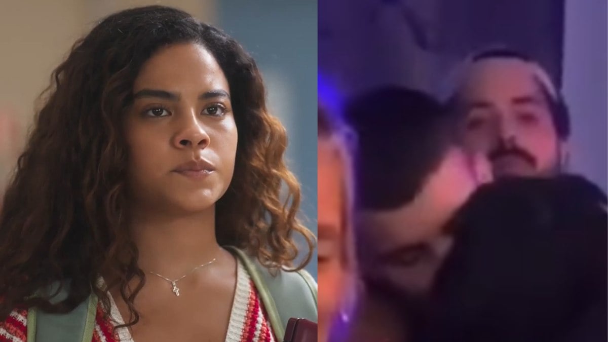 Bella Campos é flagrada beijando colega de novela