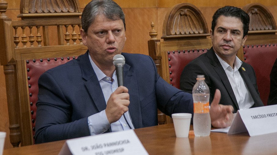 Durante sua fala, Tarcísio passou por praticamente todos os setores de seu plano de governo. Durante sua fala, Tarcísio passou por praticamente todos os setores de seu plano de governo.