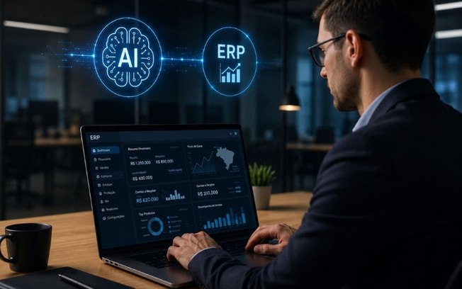 Uso de IA dobra em empresas brasileiras e impulsiona o ERP