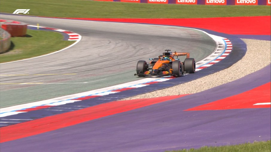 Lando Norris durante a classificação do GP da Áustria de Fórmula 1