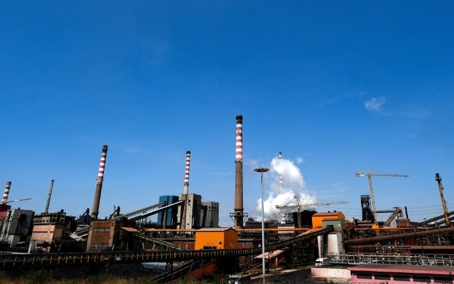 Siderúrgica Ilva em Taranto, Itália em foto de 23 de julho de 2019