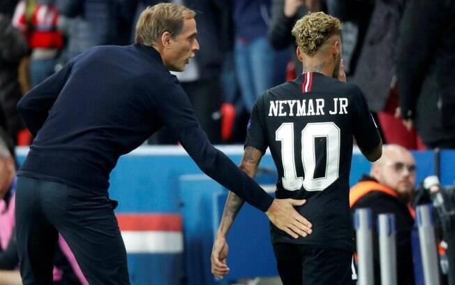 Tuchel deixou Neymar no banco de reservas contra o Real