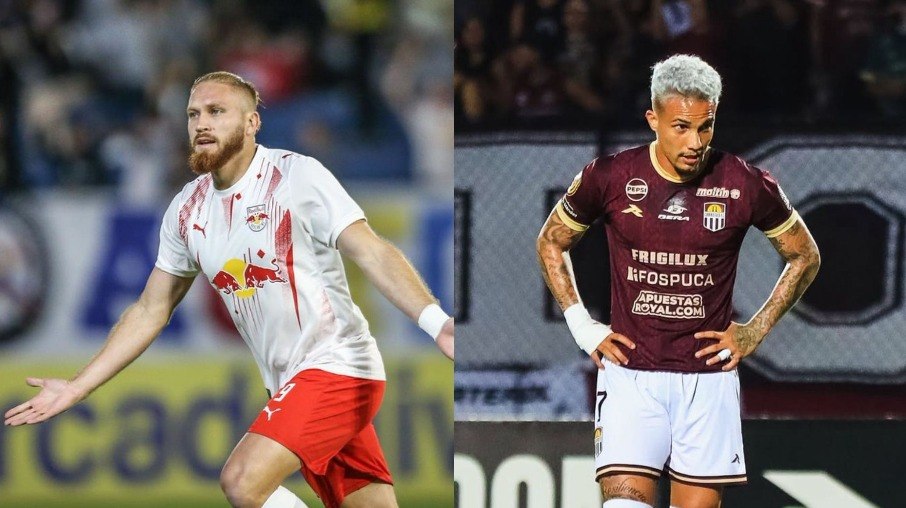 Pitta e Tortolero são os artilheiros de Bragantino e Carabobo