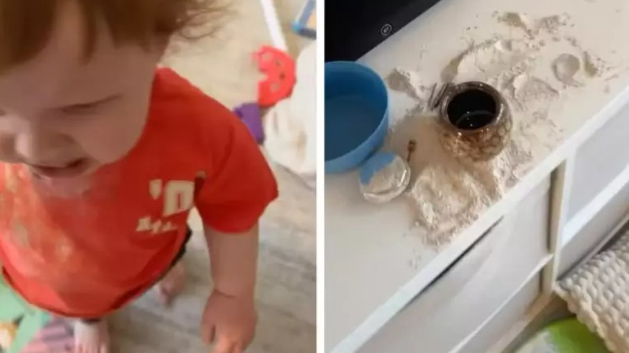 Bebê viraliza após comer restos mortais do avô Bebê viraliza após comer restos mortais do avô