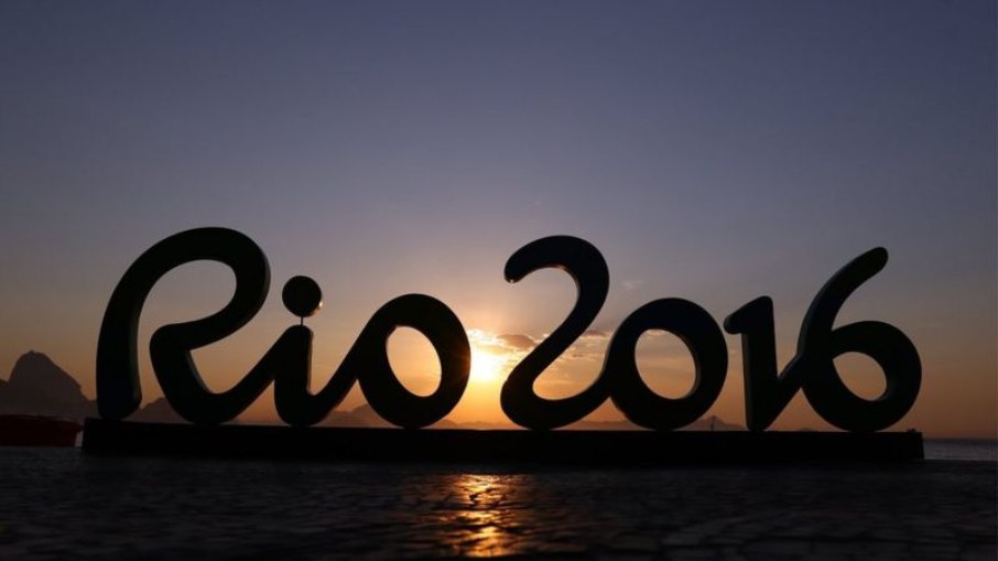 Letreiro temático das Olímpiadas Rio 2016
