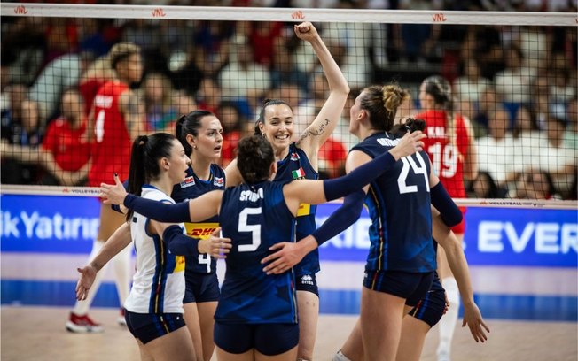 VNL: Time B da Itália surpreende Turquia de Vargas em Antalya