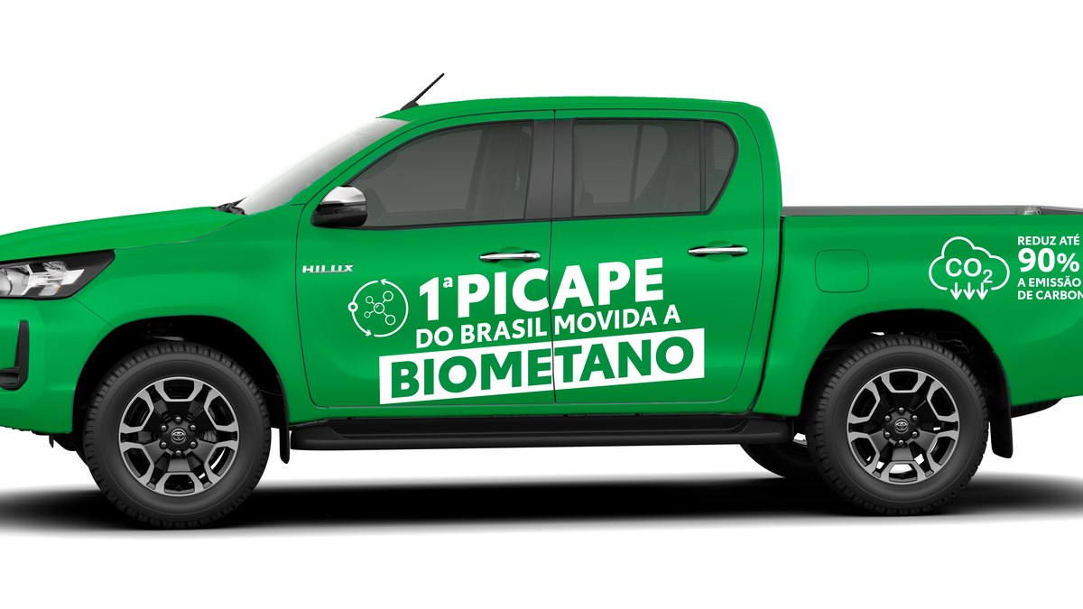 Toyota Hilux movida a biometano Toyota Hilux movida a biometano