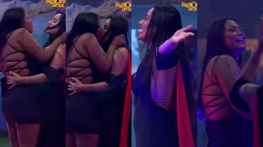 Jordana e Chaiany dão selinho no BBB 26