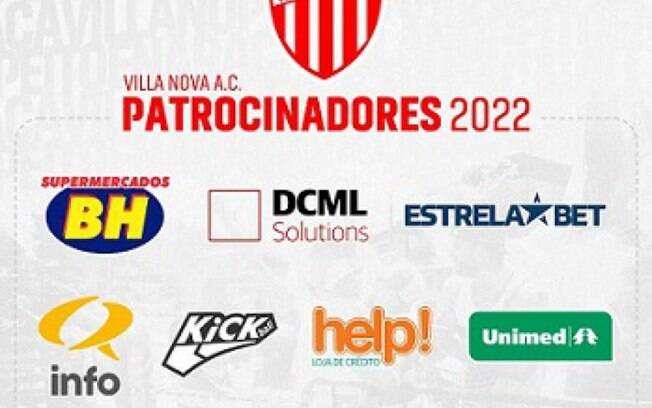 Villa Nova chega forte para 2022 com renovações de patrocínios e a chegada de novos parceiros ao clube