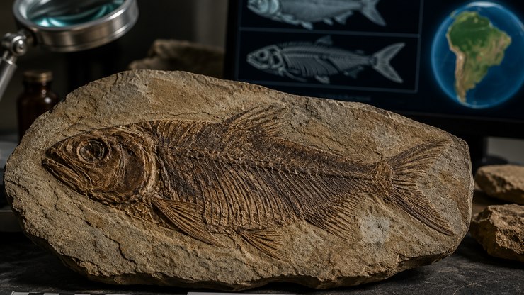 Estudo mostra fóssil de peixe pré-histórico achado em Mato Grosso