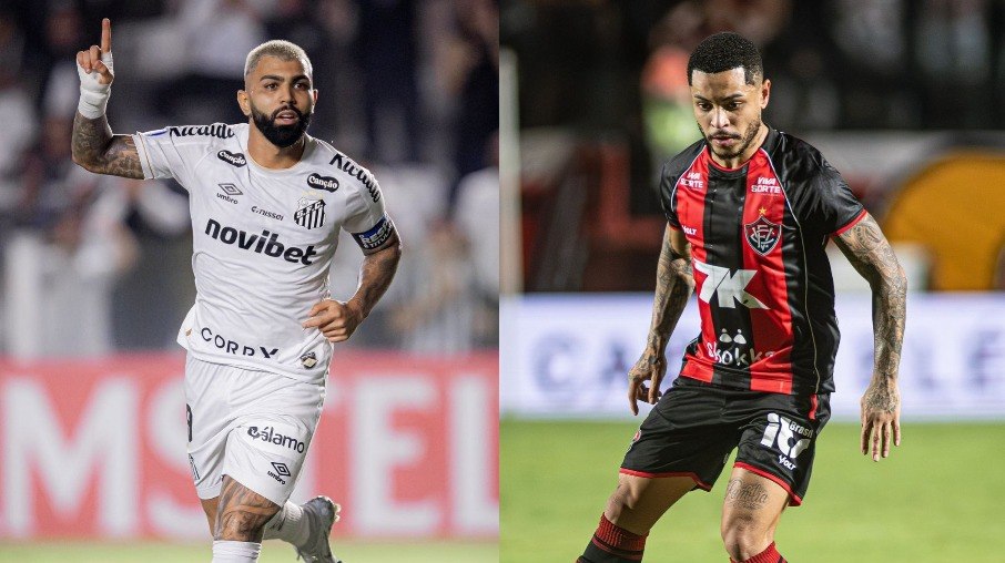 Gabigol e Matheusinho são destaques de Santos e Vitória