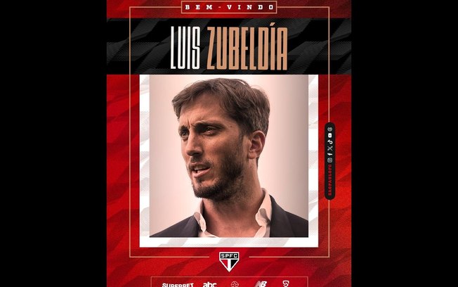 São Paulo anuncia contratação de treinador argentino, Luis Zubeldía 