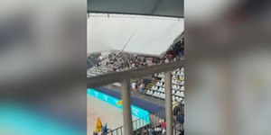 Estrutura de evento desaba no interior de SP e fere 8