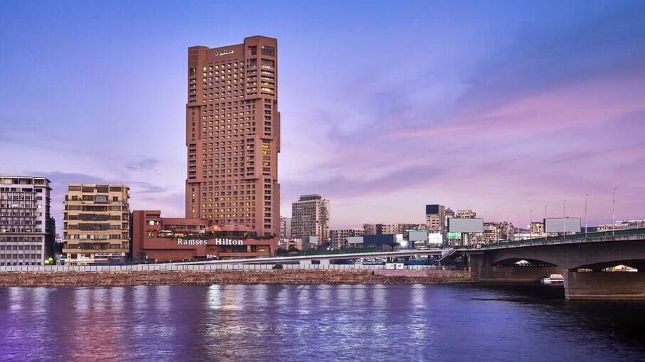 O Ramses Hilton Hotel oferece boa vista para o Rio Nilo