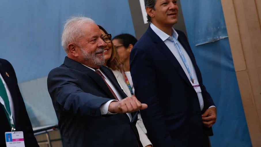 Presidente Luiz Inácio Lula da Silva (PT) e Fernando Haddad