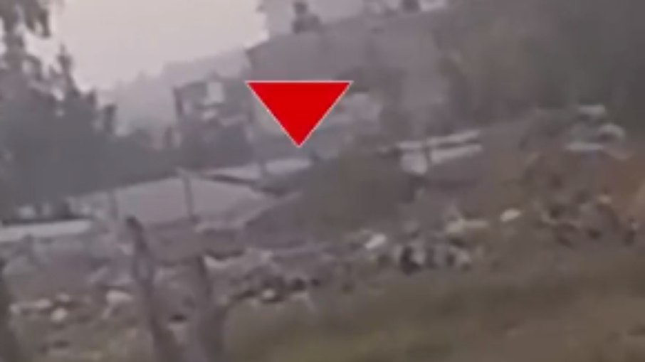 Triângulo vermelho é usado pelo Hamas para apontar alvos