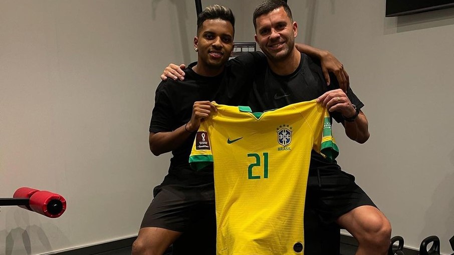 Marcel Duarte e Rodrygo trabalham juntos desde quando o jogador estava nas categorias de base