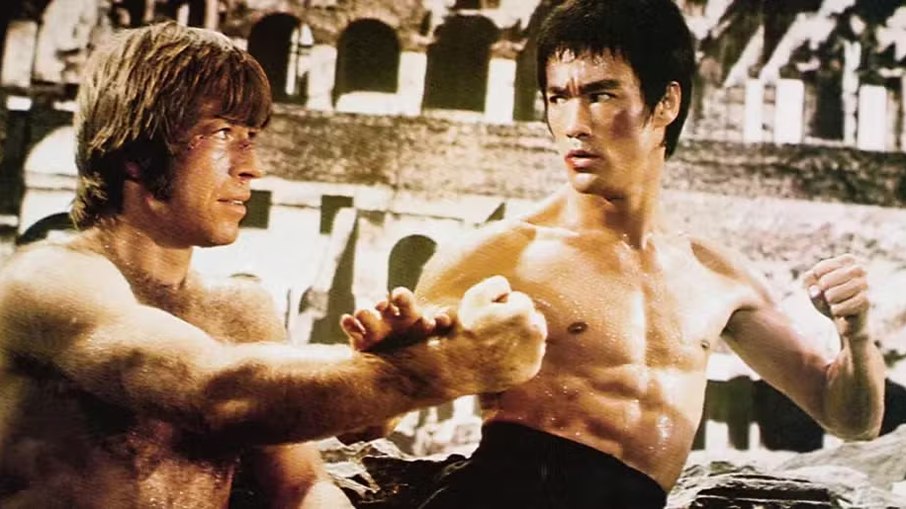 Chuck Norris e Bruce Lee em 