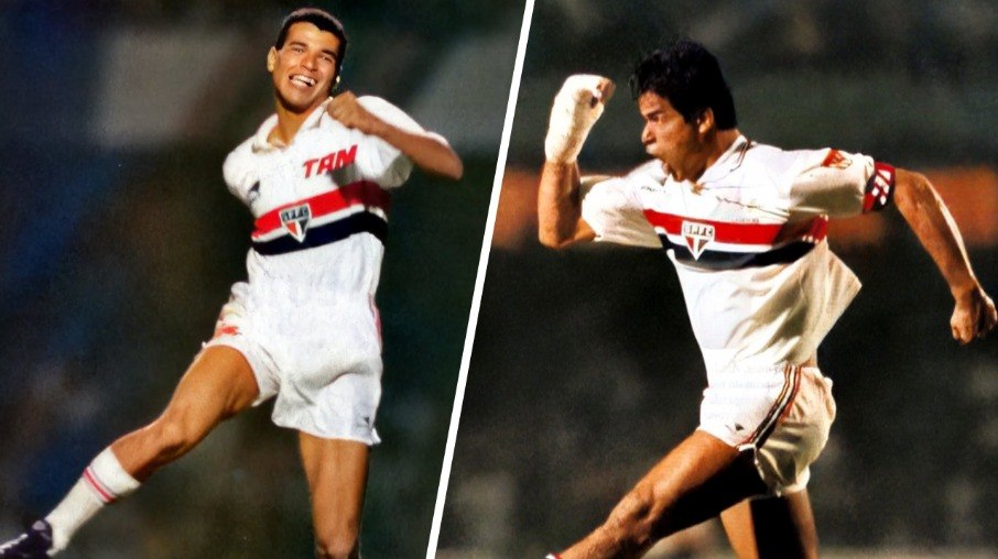 Cafu e Raí foram decisivos no Tricolor nos anos 90. Cafu e Raí foram decisivos no Tricolor nos anos 90.