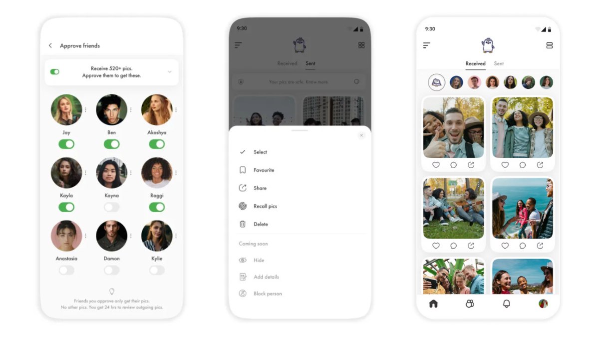 Interface do novo aplicativo PicSee disponível para iOS e Android Interface do novo aplicativo PicSee disponível para iOS e Android