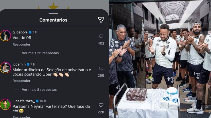 CBF não dá parabéns para Neymar e sofre protestos de "parças"