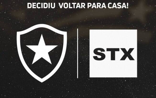 Botafogo anuncia volta de patrocinadora STX