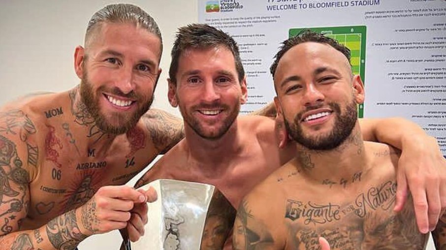 Neymar, Messi e Sergio Ramos