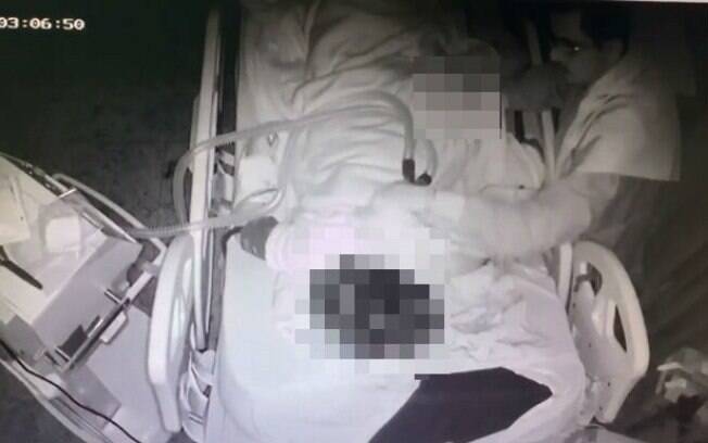 Imagens de câmera de segurança da UTI do Hospital Goiânia Leste mostram momento de abuso a paciente 