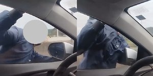 Homem se agarra a carro em tentativa de assalto em SC