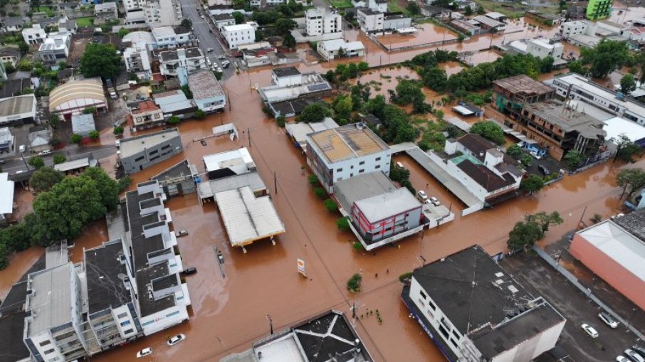 Cidade de Xanxerê registrou inundações