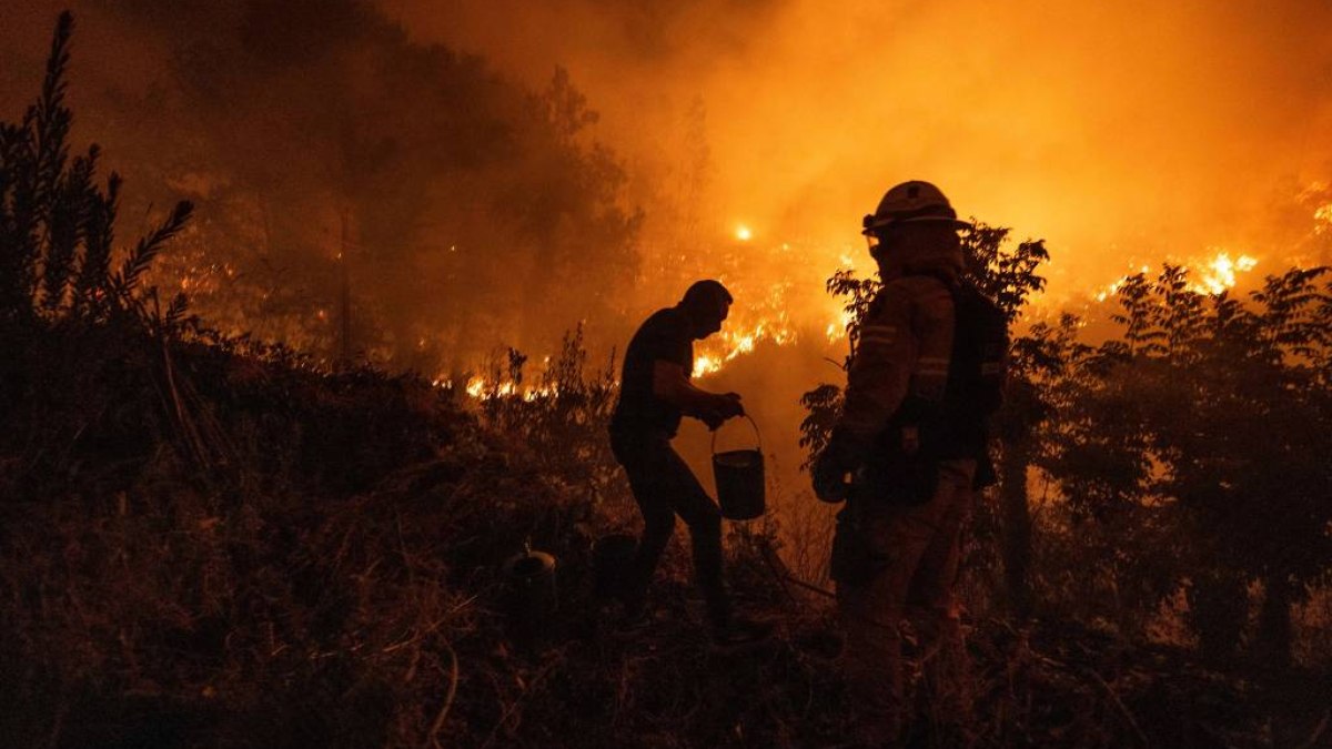 Fogo atinge a região de Albergaria-a-Velha, em Portugal