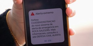 Defesa Civil testa sistema de alertas de risco em celulares