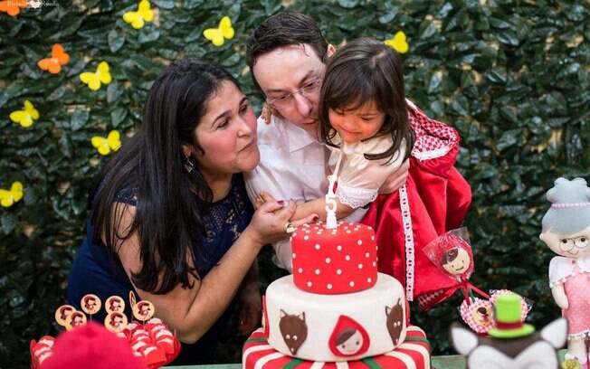 César, a esposa Orlene e a filha Maria Eduarda César, a esposa Orlene e a filha Maria Eduarda
