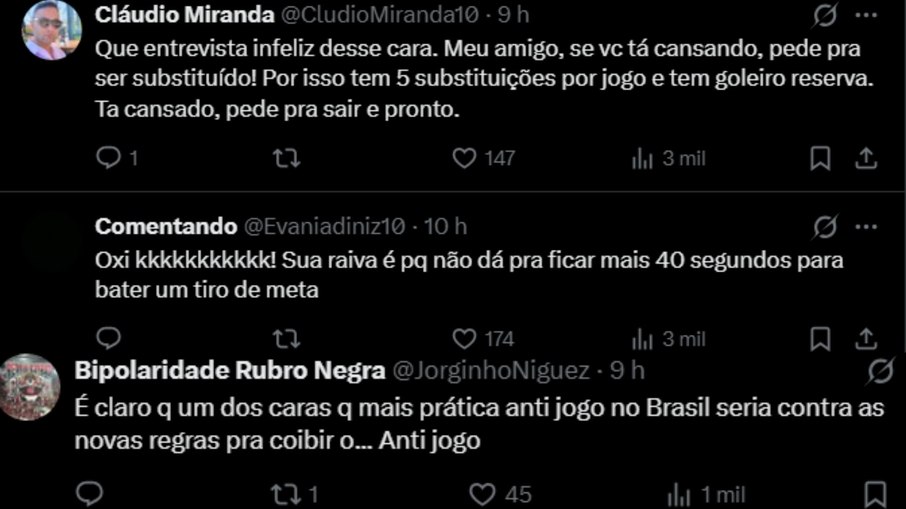 Críticas a Weverton Críticas a Weverton