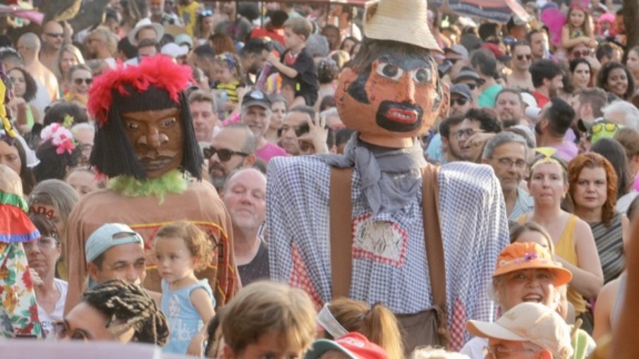 Pré carnaval das Caixeirosas, em Barão Geraldo, durante o carnaval de 2024